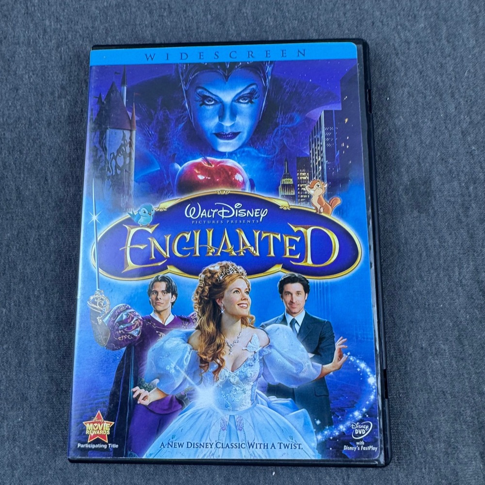 Enchanted Walt Disney Pictures DVD Widescreen Movie Film‎